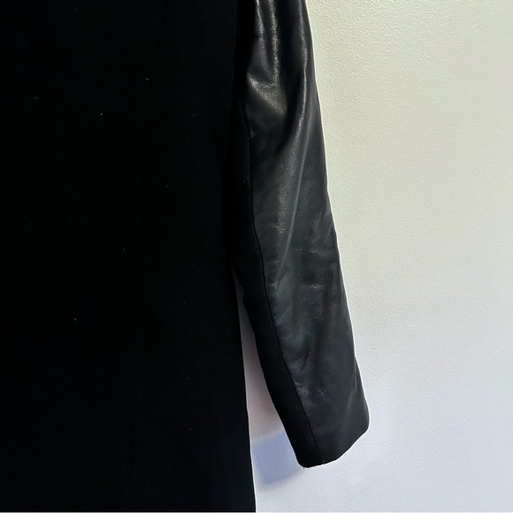 Danier Wool Jacket With Leather Sleeves Size XS - Picture 9 of 12